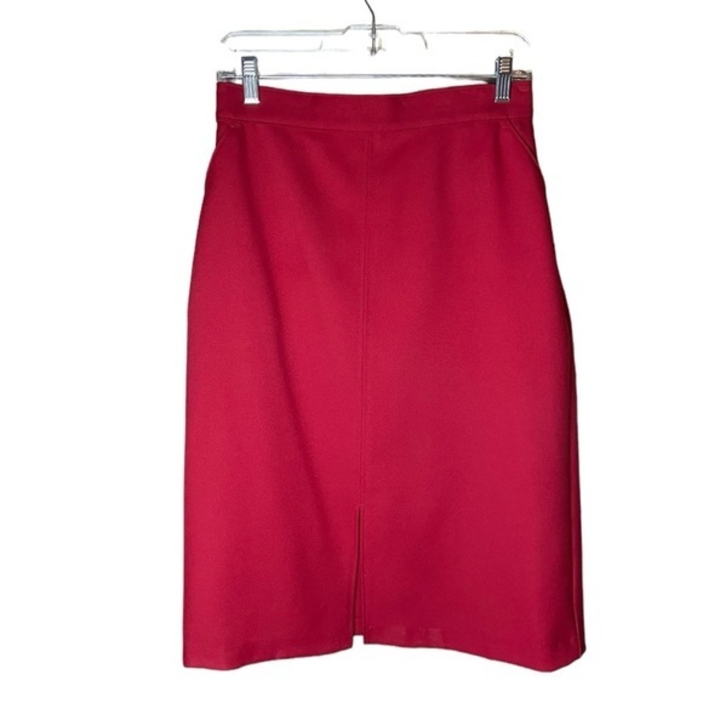 Levi’s Vintage Very Rare White Tag Red Midi‎ Pencil Skirt Waist 28”